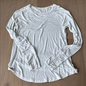 Women's Long Sleeve Top - Light Gray